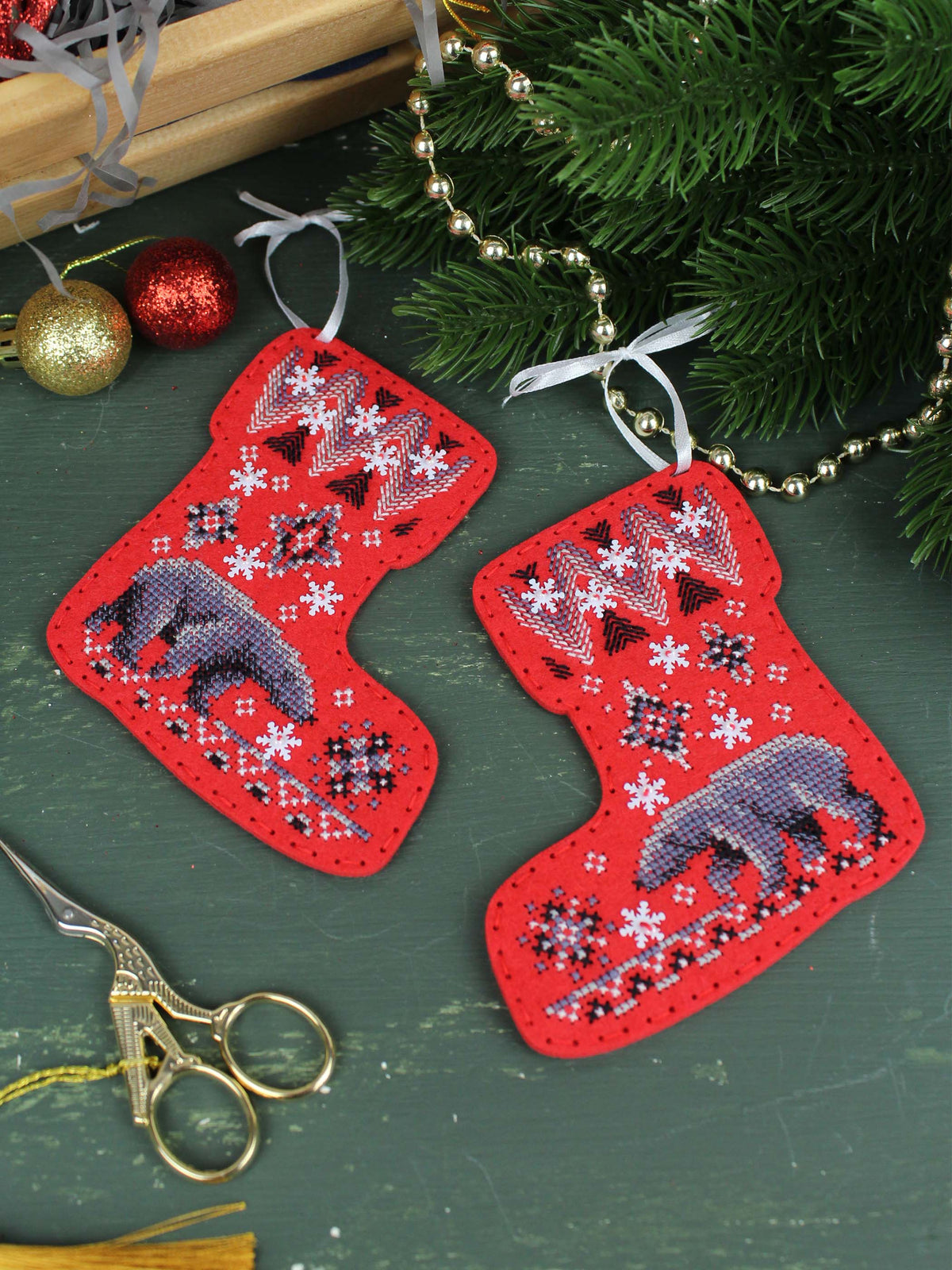 MP Studia ST-1097 Boots with Bears. Set of 2