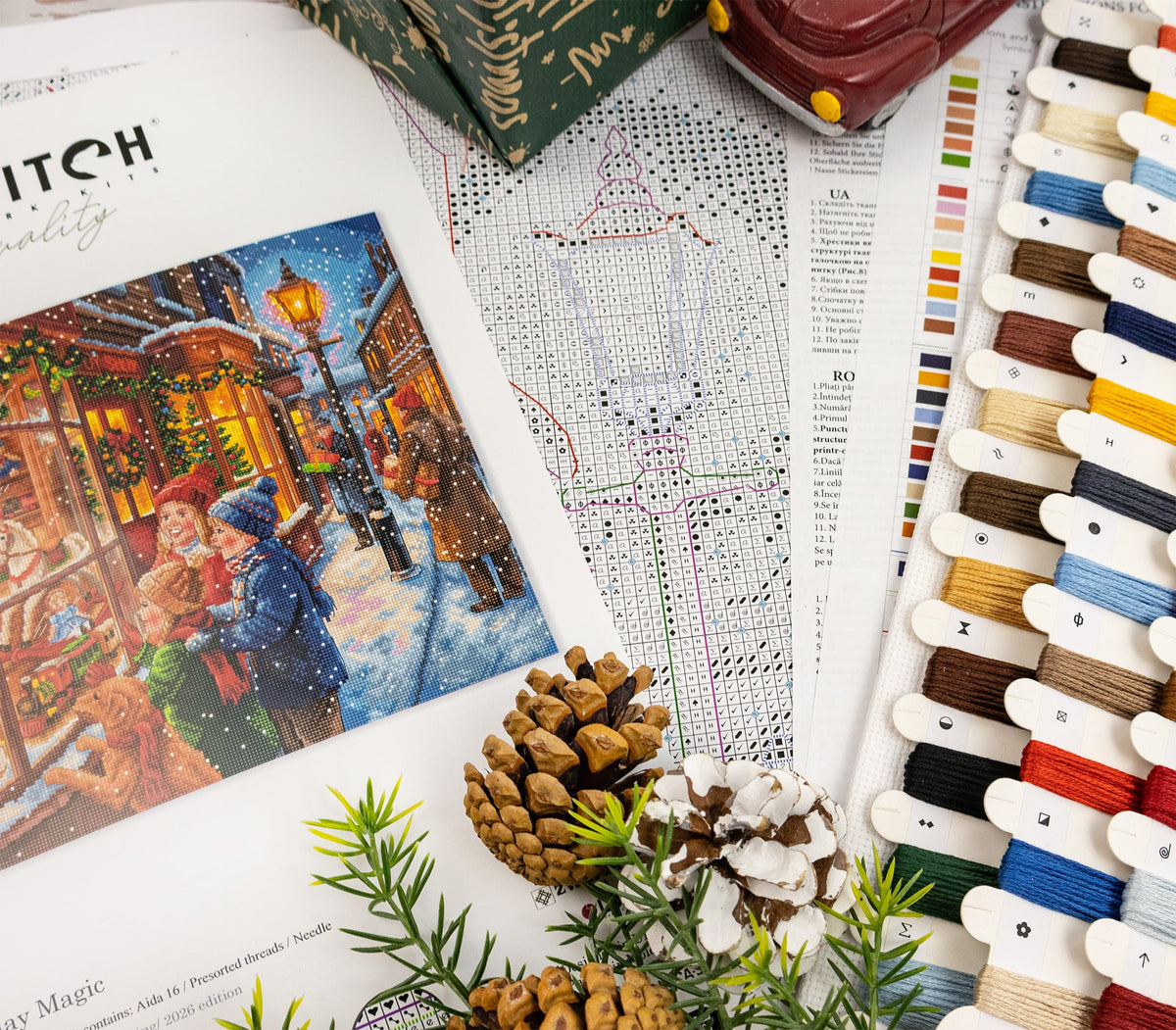 Kit de Punto de Cruz Letistitch L10-007 Holiday Magic – contenido y detalles del kit (3)