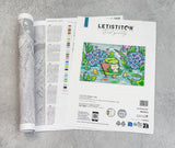 Folleto y tabla de colores del kit Letistitch L10-011 Rainy Day