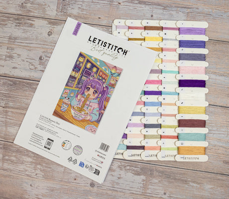 Kit de Punto de Cruz Letistitch L10-016 Ramen Day – contenido y detalles del kit (2)