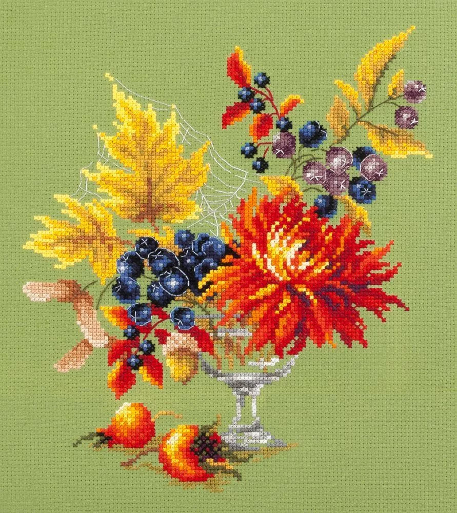 Kit de punto de cruz Magic Needle 100-005 – Ramo de Otoño