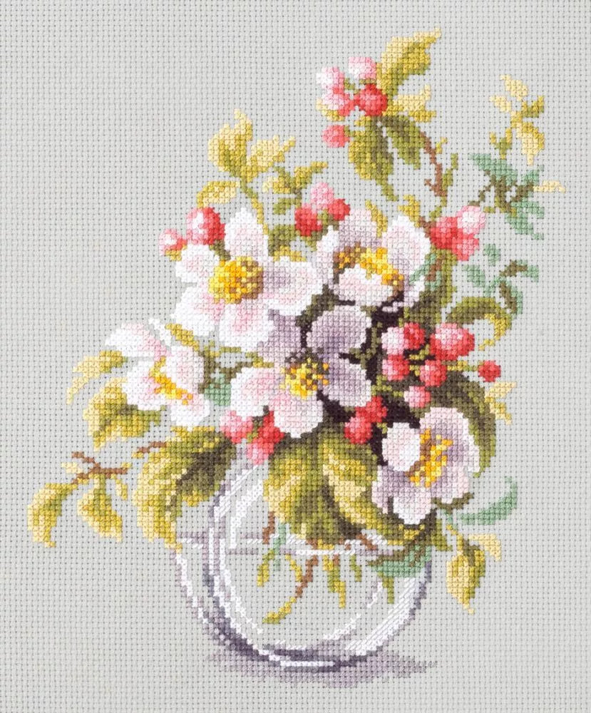 100-011 Blooming Apple Tree. Magic Needle Cross Stitch Kit