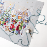 Scène de Noël enchantée - Kit de point de croix « Veille de Noël » par Magic Needle 100-250