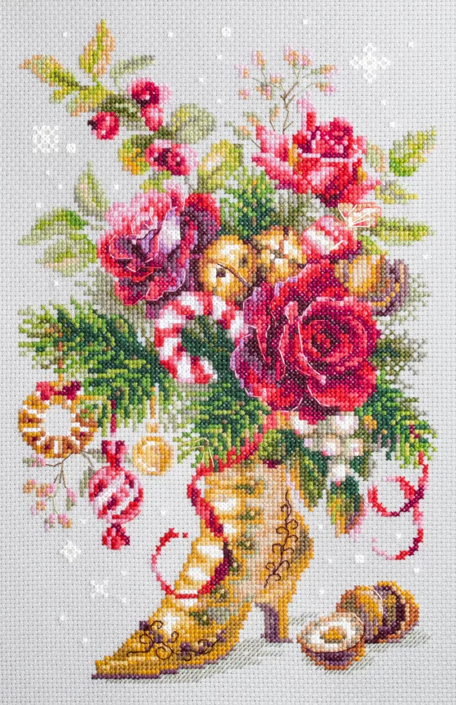 Kit de punto de cruz Magic Needle 100-270 – Sorpresa Navideña