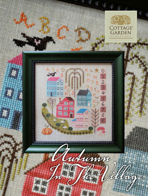 Herbst im Dorf - Kreuzstichmuster - Cottage Garden Samplings