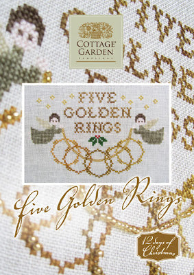 Five Golden Rings - Kreuzstichmuster - Cottage Garden Samplings