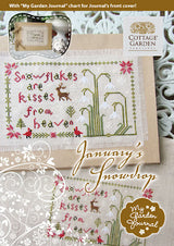 January’s Snowdrop - Gráfico Punto de Cruz - Cottage Garden Samplings