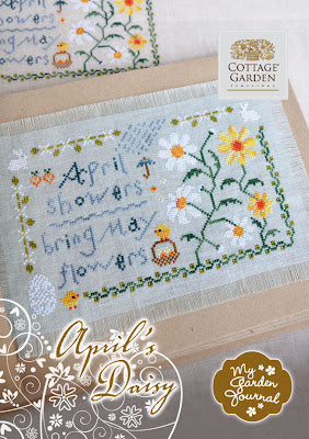 Aprils Gänseblümchen - Kreuzstichmuster - Cottage Garden Samplings