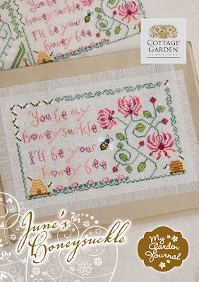 Juni-Geißblatt - Kreuzstichmuster - Cottage Garden Samplings