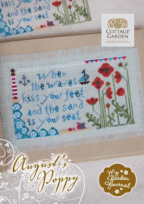 August’s Poppy - Gráfico Punto de Cruz - Cottage Garden Samplings