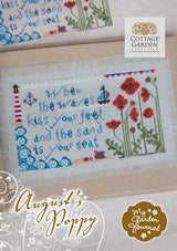 August’s Poppy - Gráfico Punto de Cruz - Cottage Garden Samplings