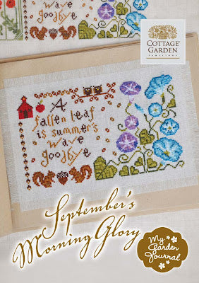 September’s Morning Glory - Gráfico Punto de Cruz - Cottage Garden Samplings