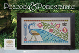 Peacock & Pomegranate - Gráfico Punto de Cruz - Cottage Garden Samplings