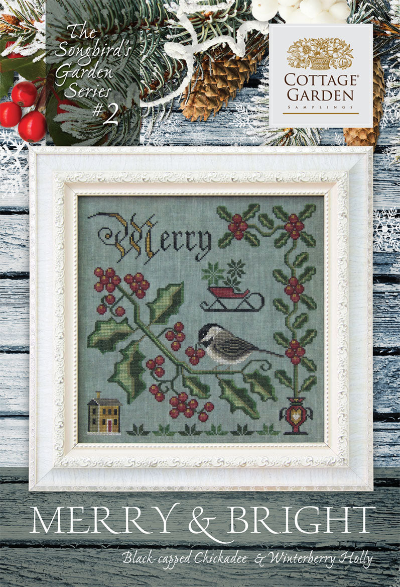 Merry & Bright - Kreuzstichmuster - Cottage Garden Samplings