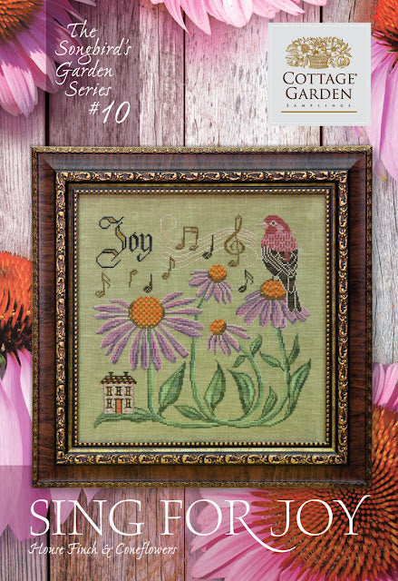 Sing For Joy - Tableau de point de croix - Échantillons de jardin de chalet