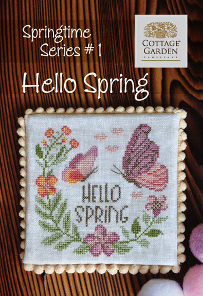 Hallo Frühling – Kreuzstichmuster – Cottage Garden Samplings