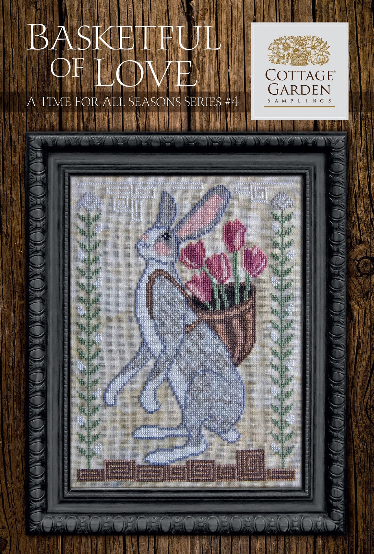 Korb voller Liebe - Kreuzstichmuster - Cottage Garden Samplings