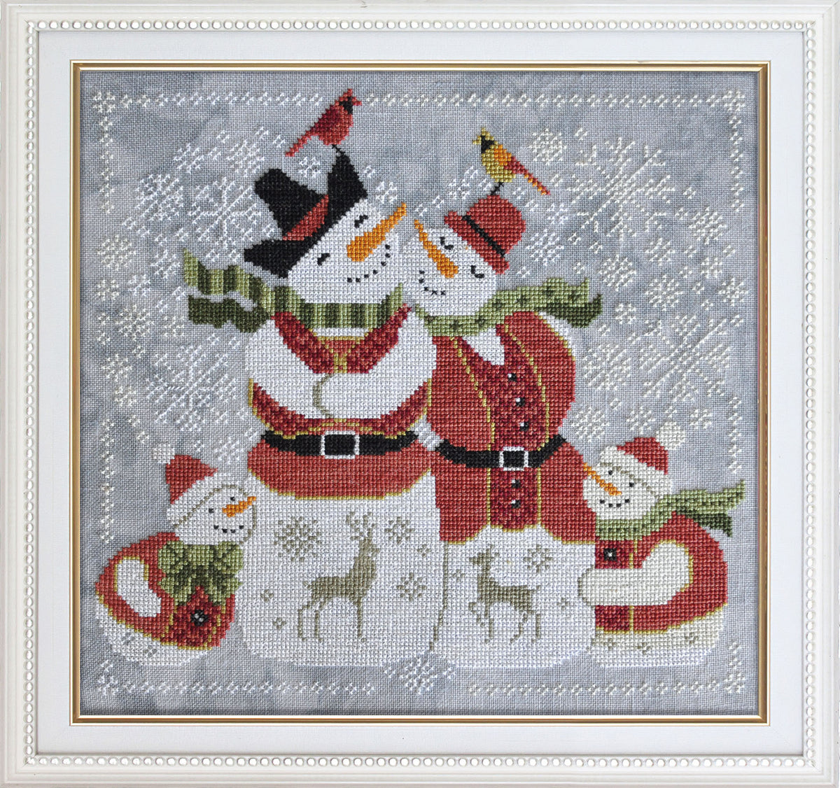 Snow in Love - Kreuzstichmuster - Cottage Garden Samplings