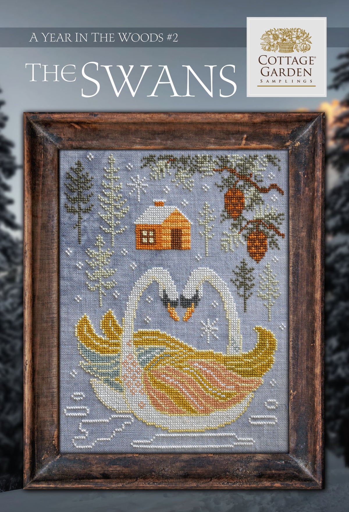 The Swans - Kreuzstichmuster - Cottage Garden Samplings