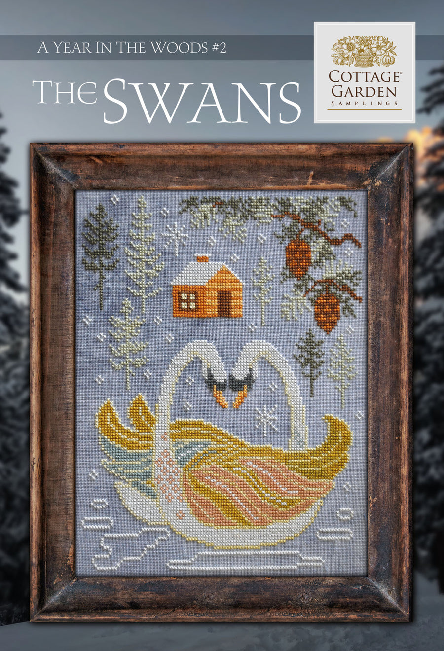 The Swans - Kreuzstichmuster - Cottage Garden Samplings