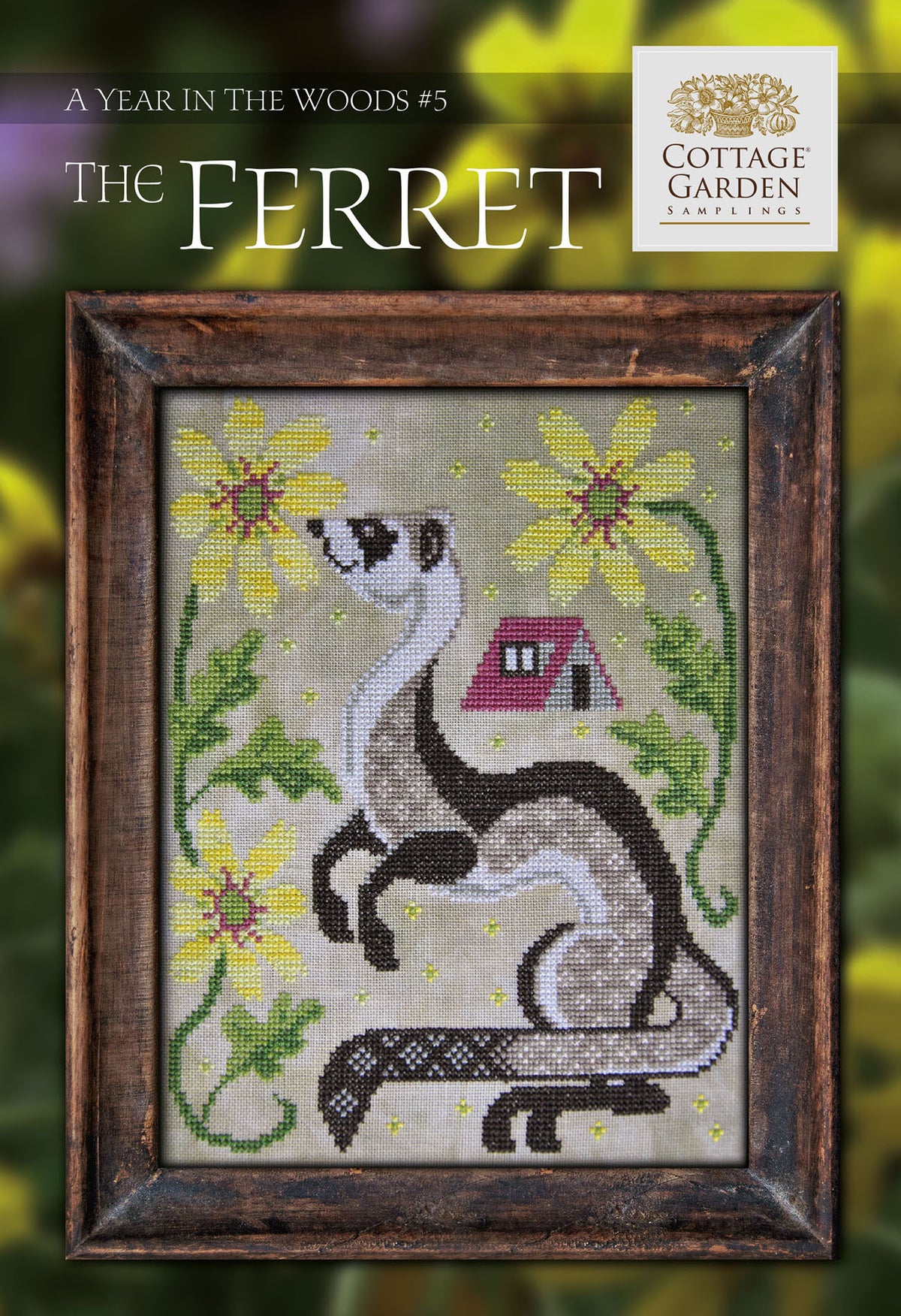 The Ferret - Kreuzstichmuster - Cottage Garden Samplings