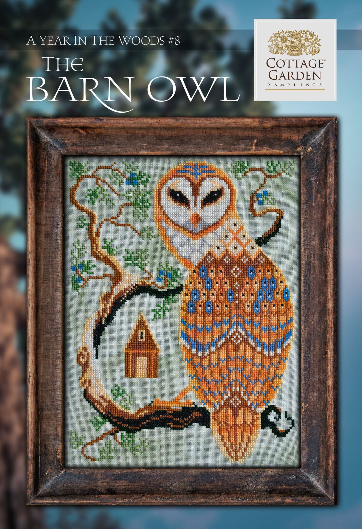 The Barn Owl - Cross Stitch Chart - Cottage Garden Samplings