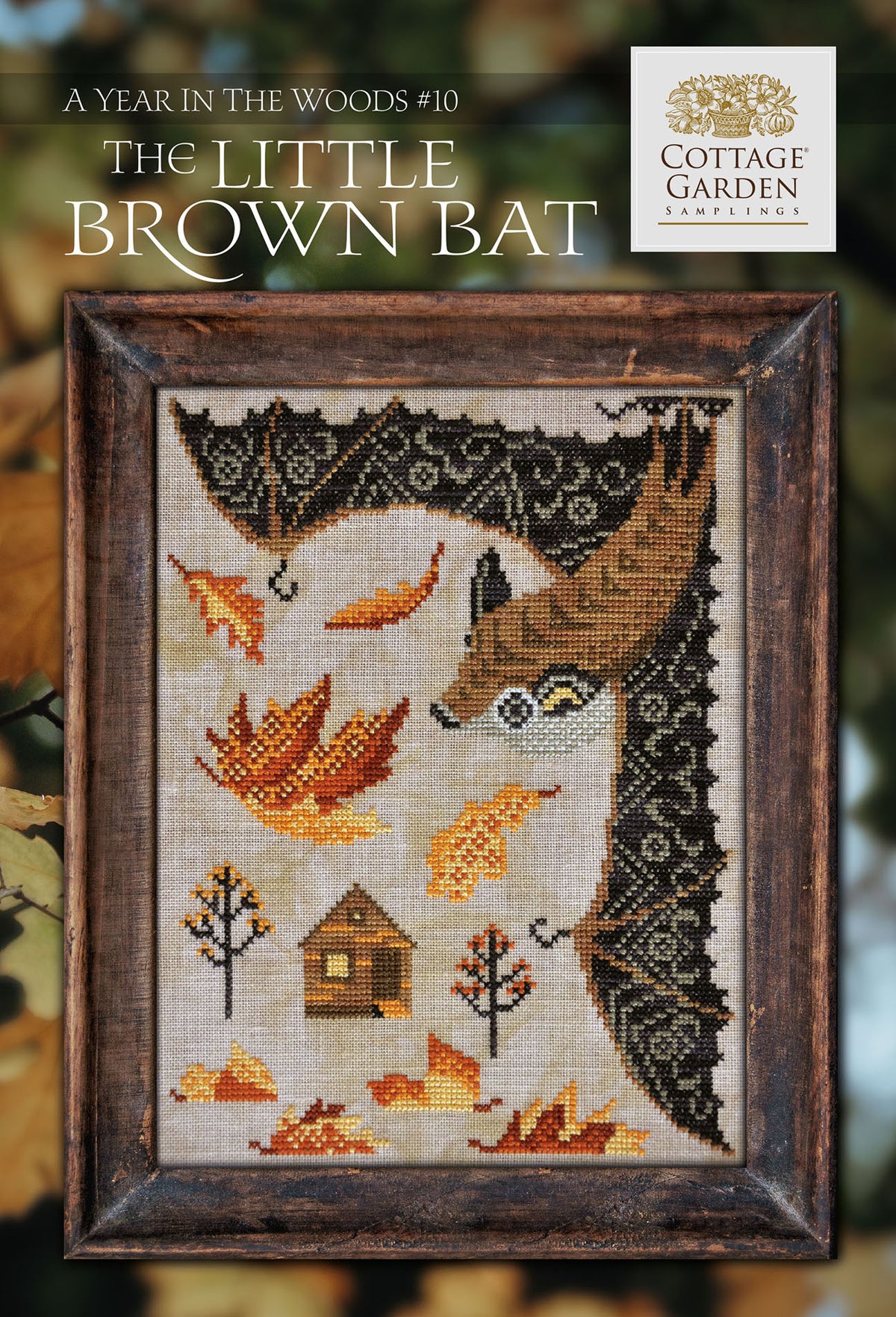 The Little Brown Bat - Kreuzstichmuster - Cottage Garden Samplings