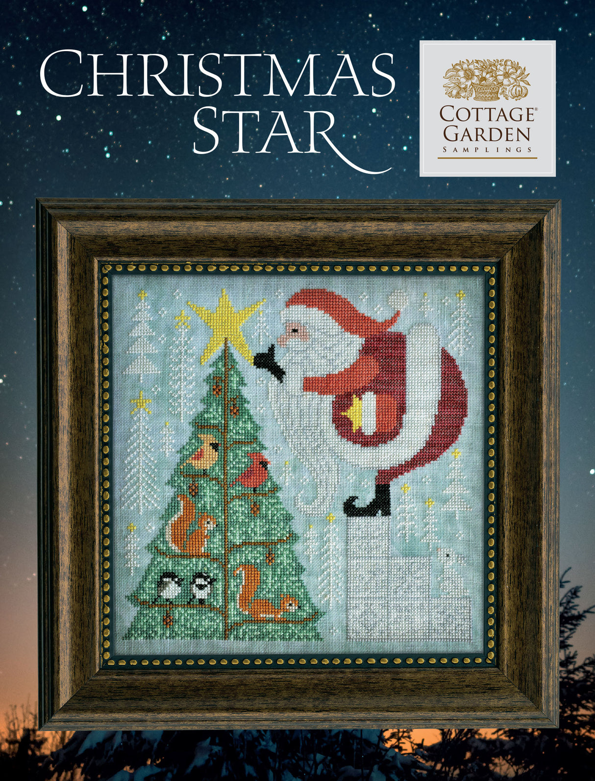 Christmas Star - Cross Stitch Chart - Cottage Garden Samplings