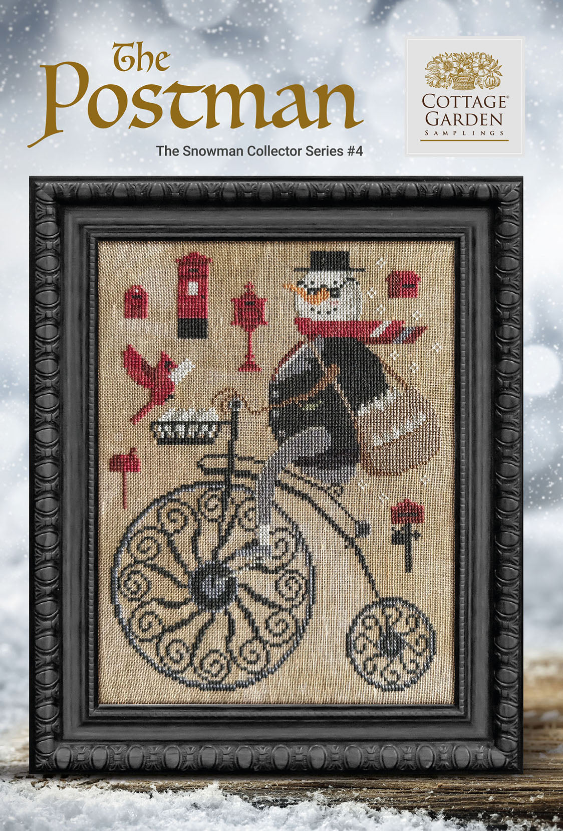 The Postman - Cross Stitch Chart - Cottage Garden Samplings