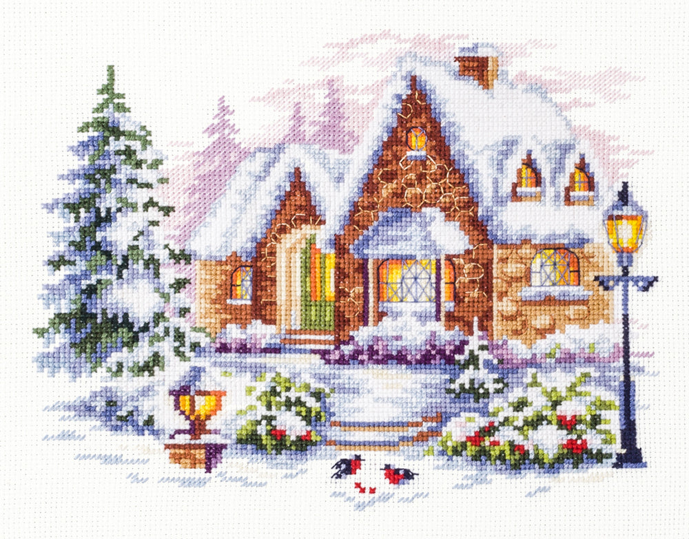 Kit de punto de cruz Magic Needle 110-041 – Casa de Invierno