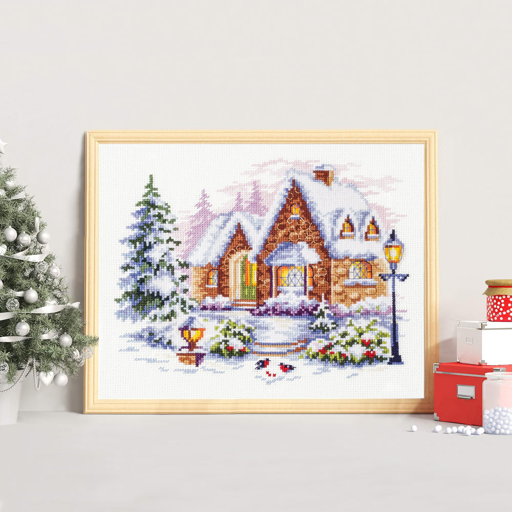 Kit de punto de cruz Magic Needle 110-041 – Casa de Invierno