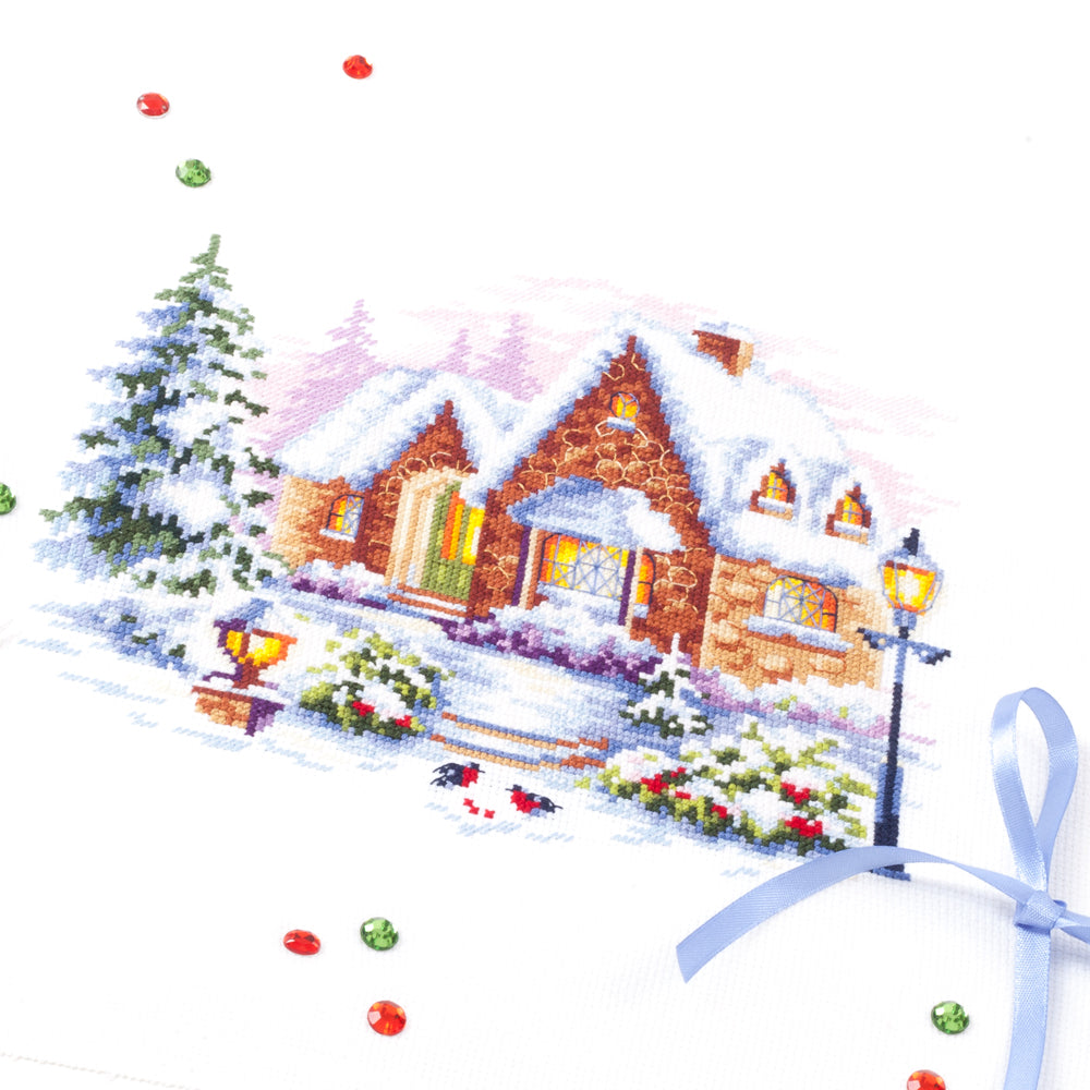 Kit de punto de cruz Magic Needle 110-041 – Casa de Invierno