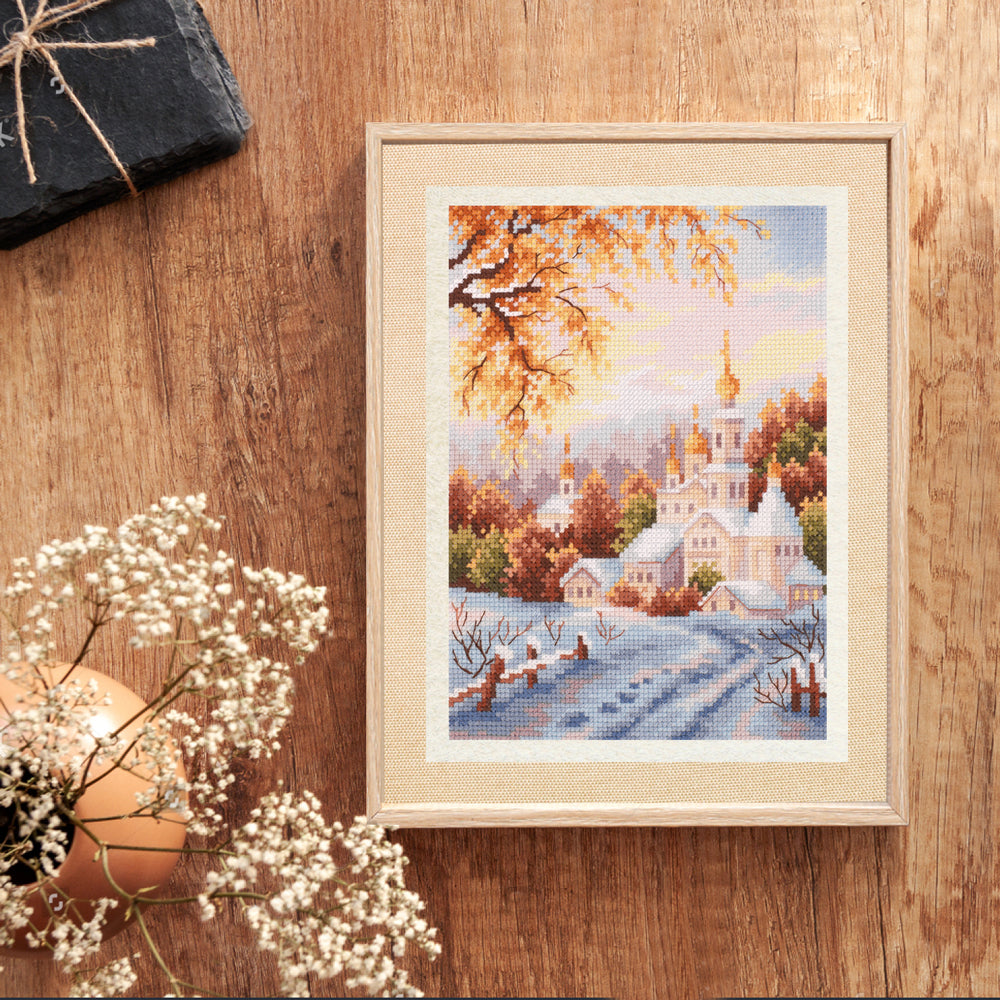 Kit de punto de cruz Magic Needle 110-061 – Snow Monastery