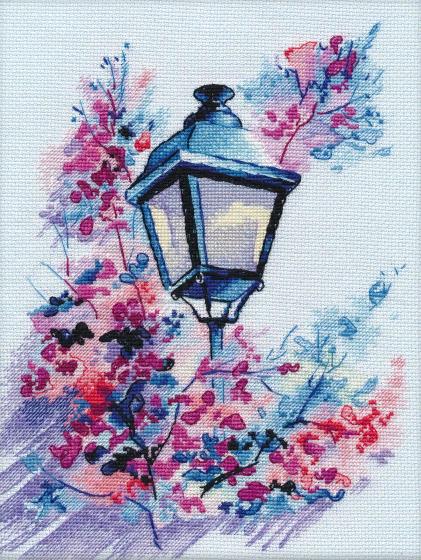 Kit de punto de cruz Oven S1118 – La luz del atardecer / - Kit de punto de cruz 24x18 cm