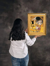 Kit de Punto de Cruz Riolis 1170 – The Kiss según la obra de G. Klimt