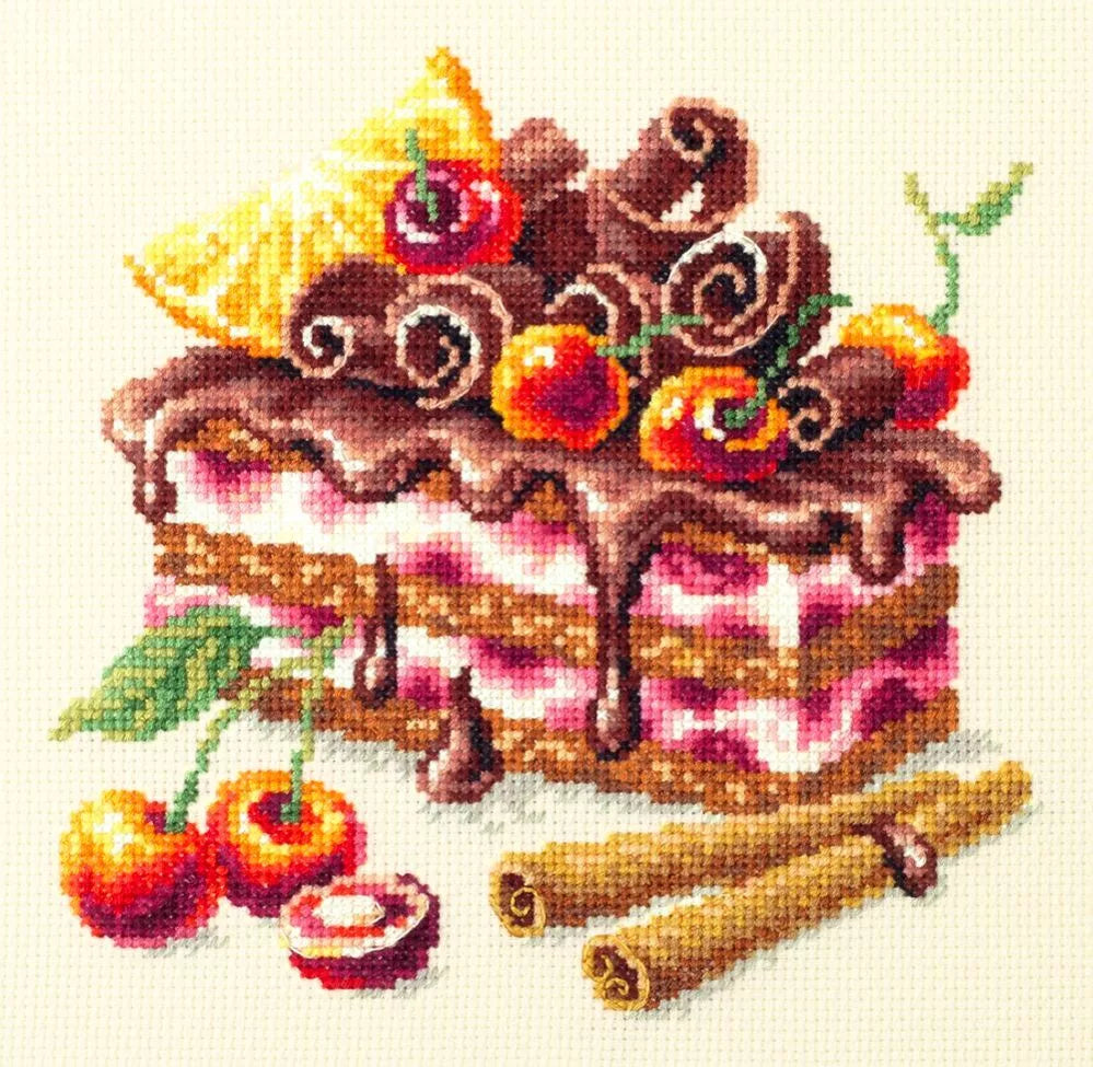120-072 Cherry Pie. Magic Needle Cross Stitch Kit