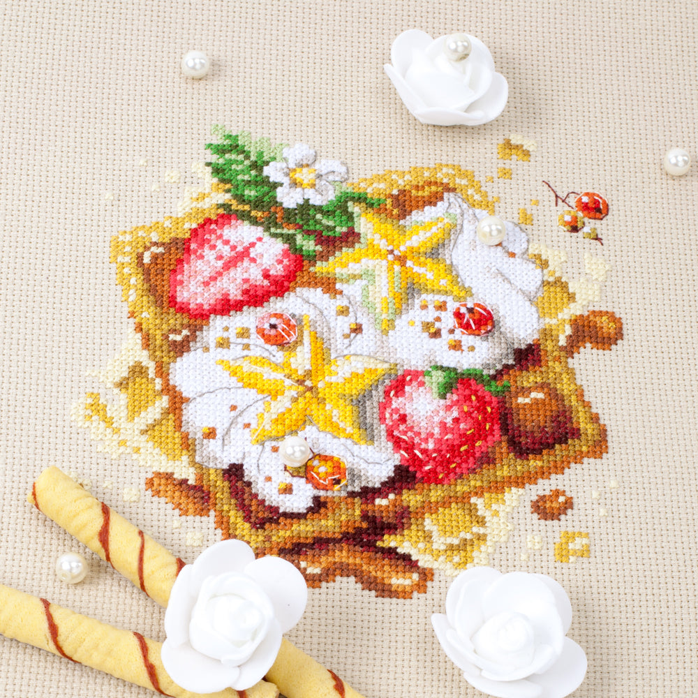 120-091 Viennese waffles. Magic Needle Cross Stitch Kit