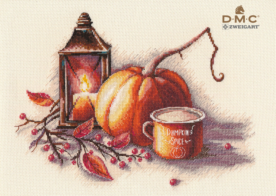 Kit de punto de cruz Oven '1307 – 1307 Bodegón de otoño / - Kit de punto de cruz 20x27 cm