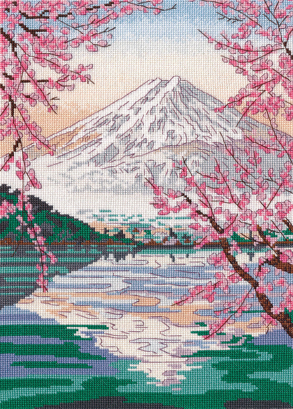 Fudzijama and Kavaguti lake - 1311 OVEN - Cross stitch kit