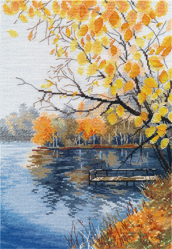 Golden Autumn. Landscape - 1372 OVEN - Cross stitch kit
