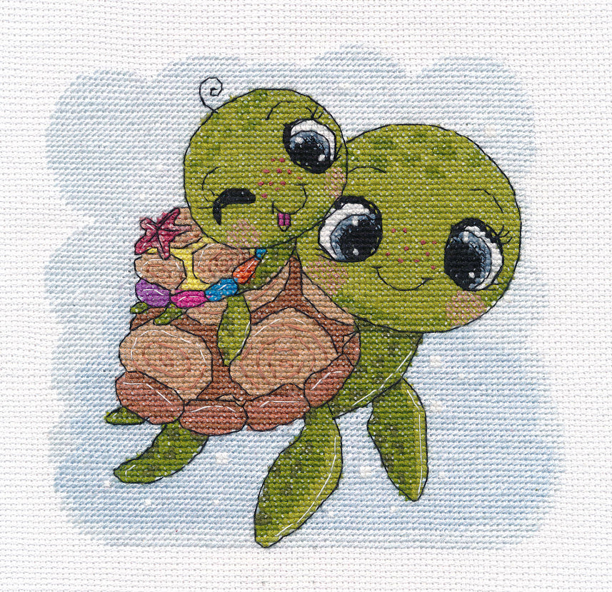 Funny turtles - 1377 OVEN - Cross stitch kit
