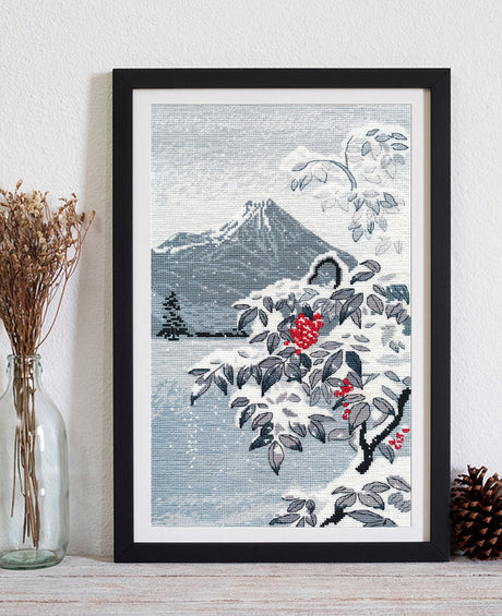 Winter landscape with rowan - 1398 OVEN - Cross stitch kit