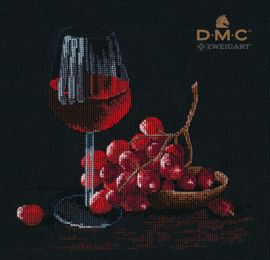 Wine glass - 1404 OVEN - Cross stitch kit