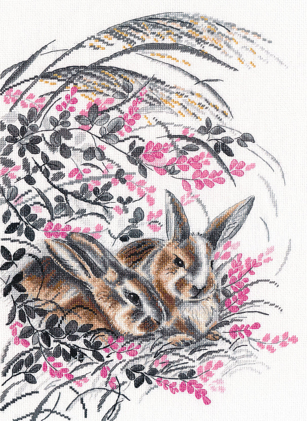 Rabbits - 1428 OVEN - Cross stitch kit