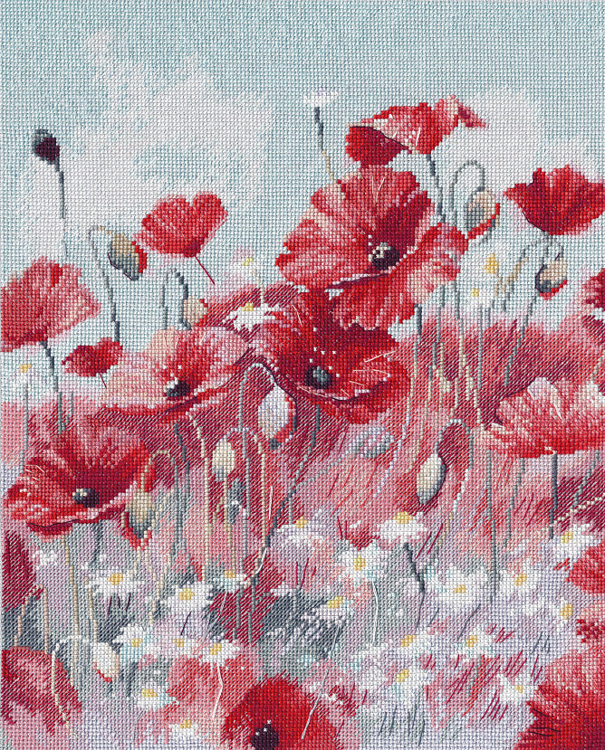 Field of poppies - 1468 OVEN - Cross stitch kit