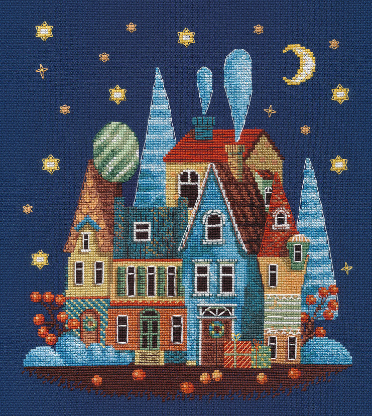 Kit de punto de cruz Oven S1483 – Noche Helada 20x22 cm