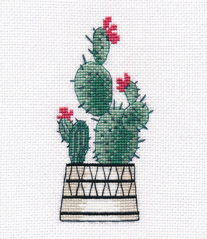 Kit point de croix cactus poire - 1489 OVEN