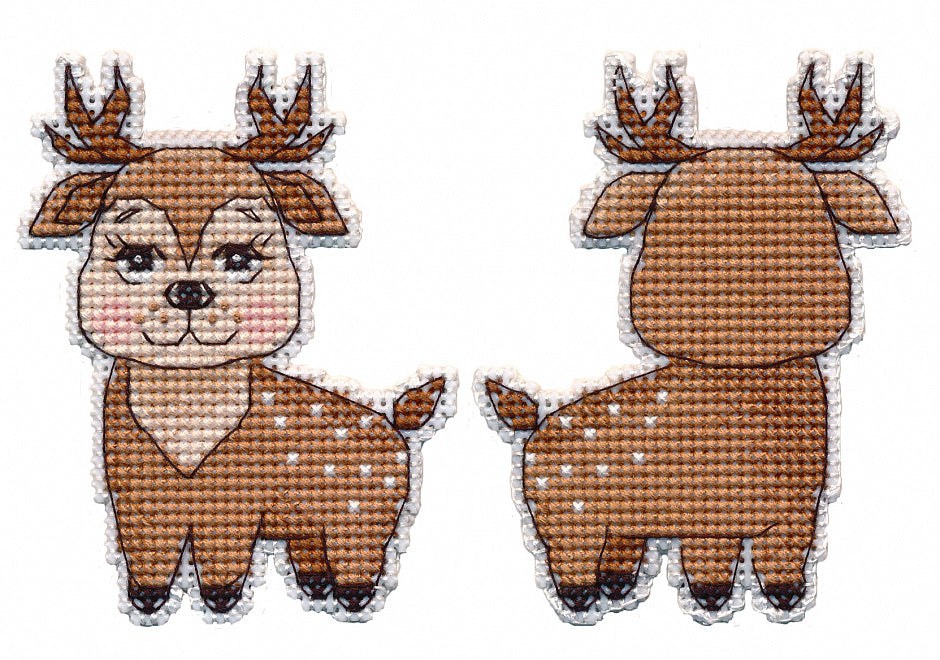 Christmas tree ornament. Fawn - 1504 OVEN - Cross stitch kit