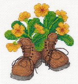 Chaussures de jardin - 1512 OVEN - Kit de point de croix