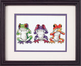 Tree Frog Trio - 16758 Dimensions - Cross Stitch Kit